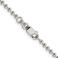 Sterling Silver 2.35mm Beaded Chain view 3