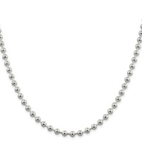 Sterling Silver 5mm Beaded Chain view 2