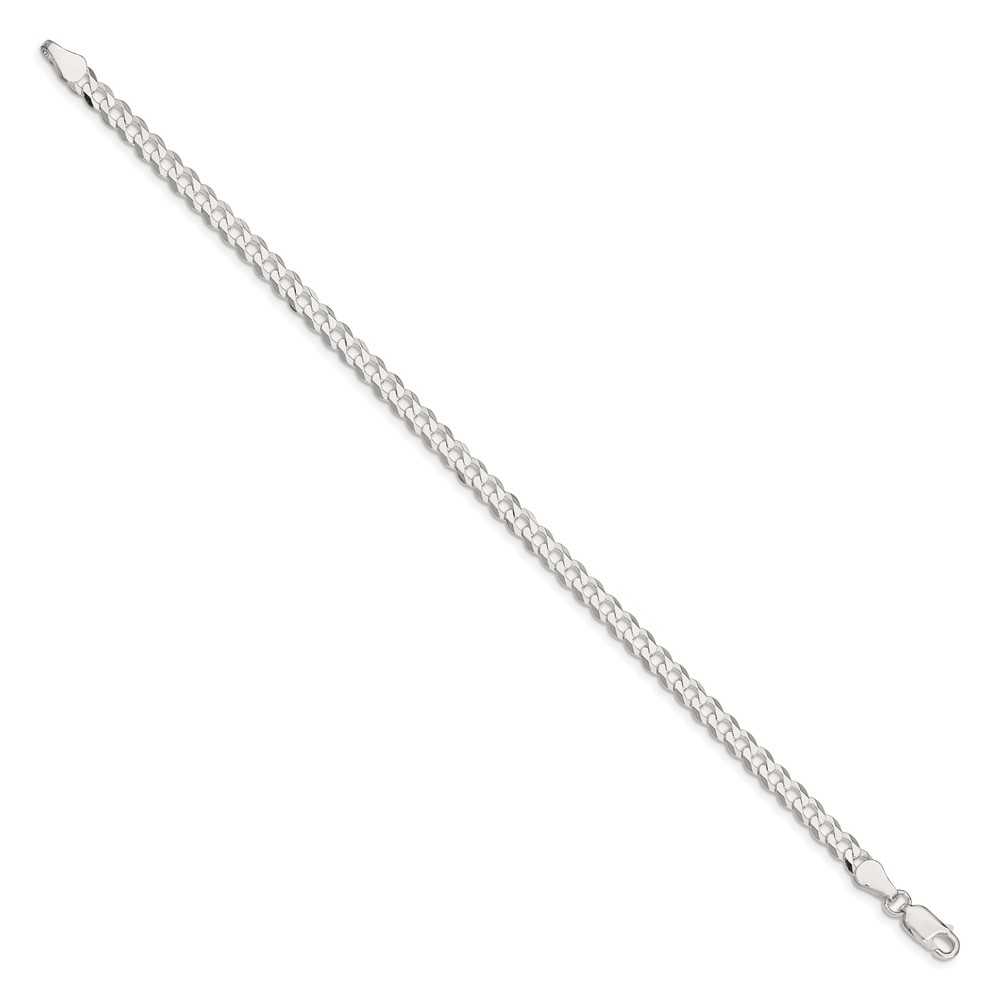 Sterling Silver 4.7mm Flat Curb Chain (QLB120-7)