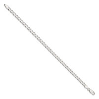 Sterling Silver 4.7mm Flat Curb Chain view 2