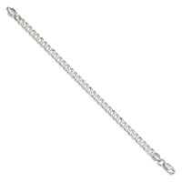 Sterling Silver 5.75mm Flat Curb Chain view 2