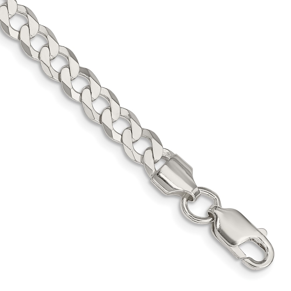 Sterling Silver 5.75mm Flat Curb Chain (QLB150-7)