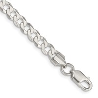 Sterling Silver 5.75mm Flat Curb Chain view 1