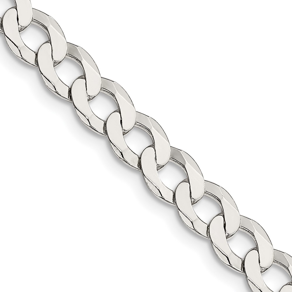 Sterling Silver 6.8mm Flat Curb Chain (QLB180-16)