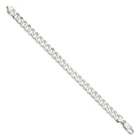 Sterling Silver 7.5mm Flat Curb Chain view 2