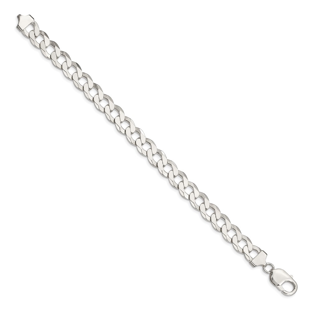 Sterling Silver 9.75mm Flat Curb Chain (QLB250-8)