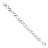 Sterling Silver 9.75mm Flat Curb Chain view 2