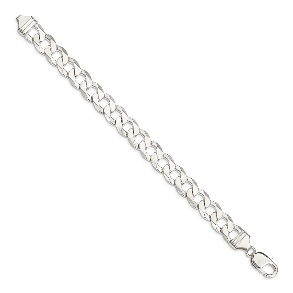 Sterling Silver 11.75mm Flat Curb Chain (QLB300-9)