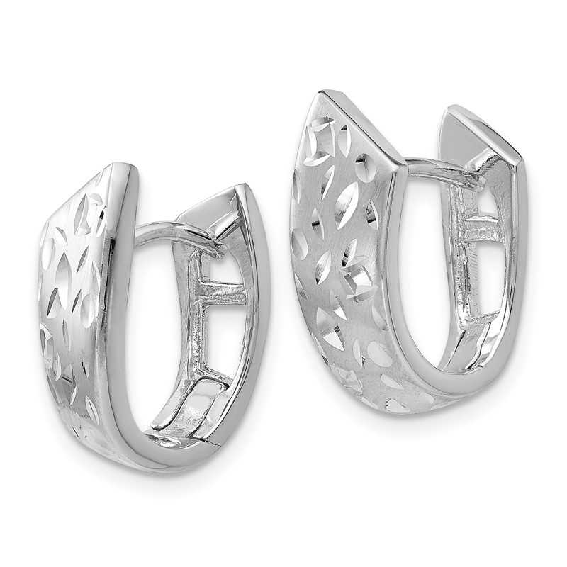 Sterling Silver RH-plated Radiant Essence D/C Earrings