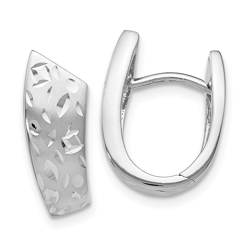 Sterling Silver RH-plated Radiant Essence D/C Earrings