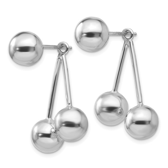 Leslie's Sterling Silver Polished Ball Post Earrings