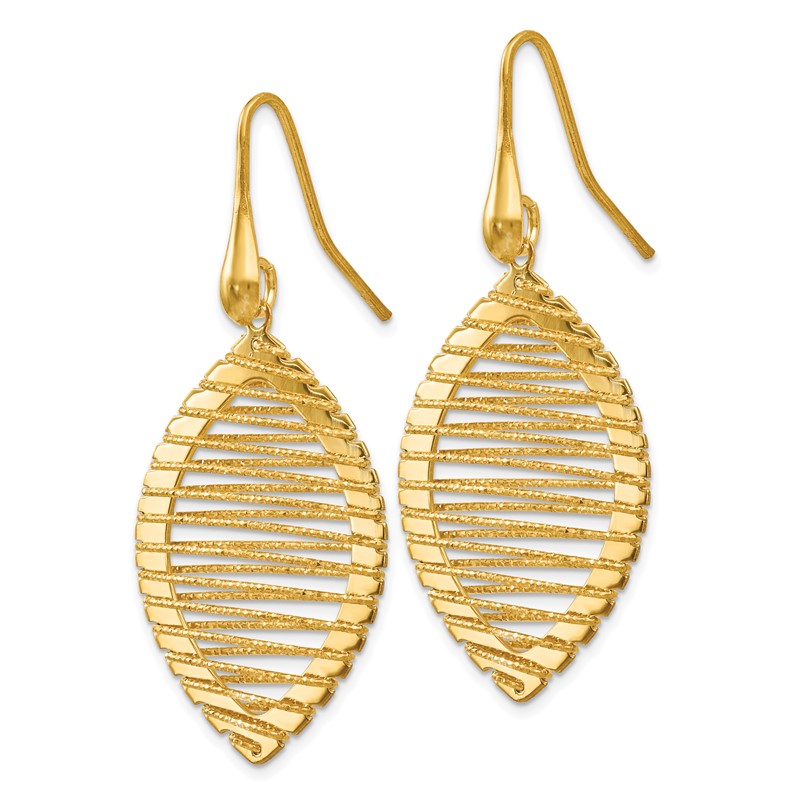 Sterling Silver Gold-plated Shepherd Hook Earrings