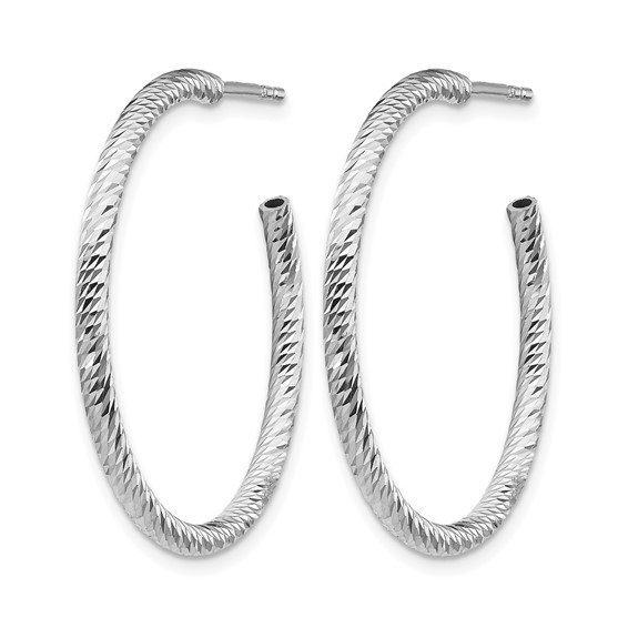 Leslie's Sterling Silver J-Hoop Earrings