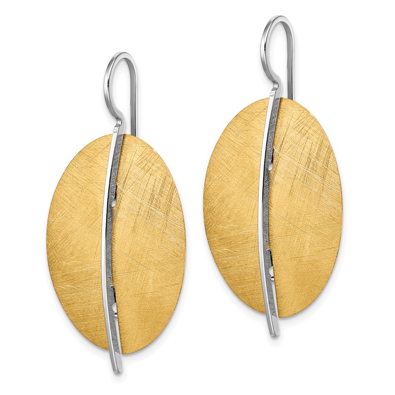 SS RH-plt Radiant Essence Rhod-pl Gold-tone Dangle Earrings
