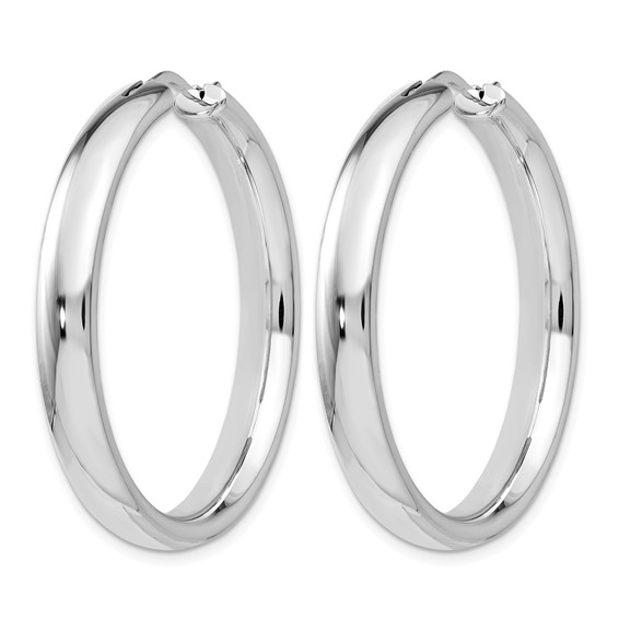 Leslie's Sterling Silver Polished 5.00mm Round Hoop Earrings