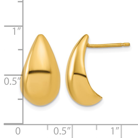 Leslie's Sterling Silver Polished Post Earrings