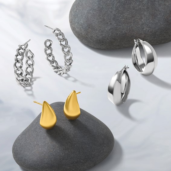 Leslie's Sterling Silver Polished Post Earrings