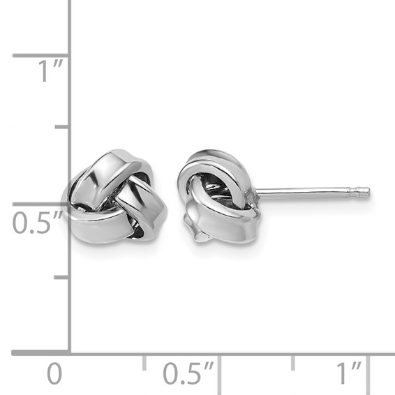 Leslie's Sterling Silver Love Knot Post Earrings