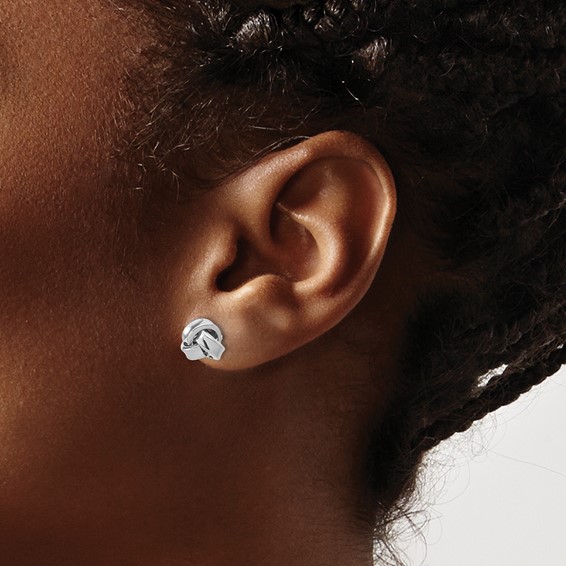 Leslie's Sterling Silver Love Knot Post Earrings