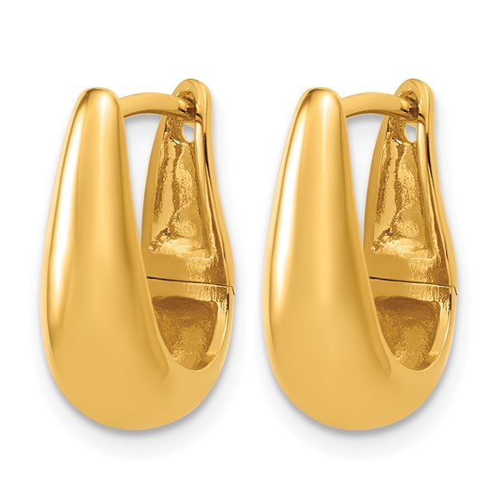 Leslie's Sterling Silver Polished Hoop Earrings