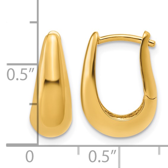 Leslie's Sterling Silver Polished Hoop Earrings