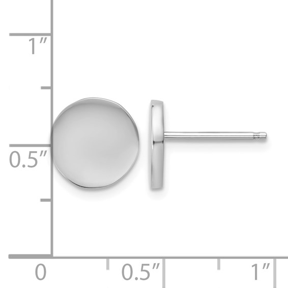 Leslie's Sterling Silver Button Post Earrings