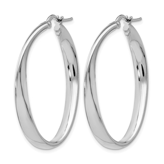 Leslie's Sterling Silver Oval Hoop Earrings