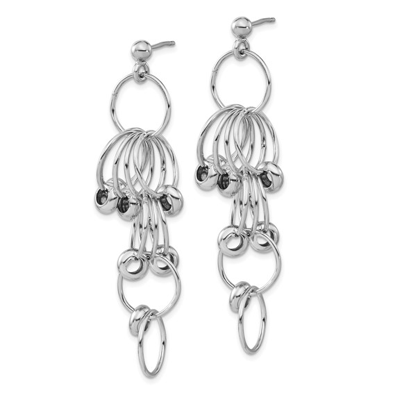 Leslie's Sterling Silver Polished Post Dangle Link Earrings