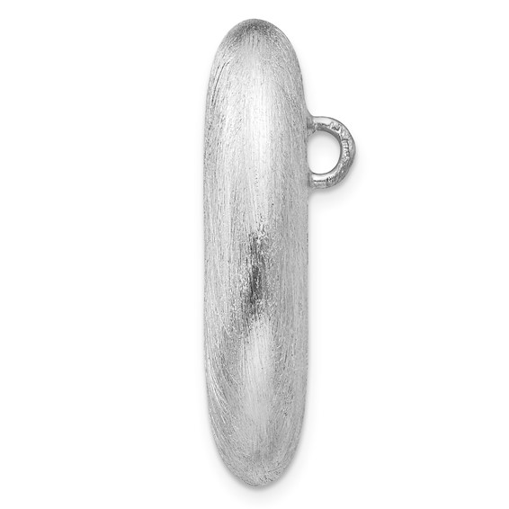 Leslie's Sterling Silver Scratch Finish Pendant Chain Slide