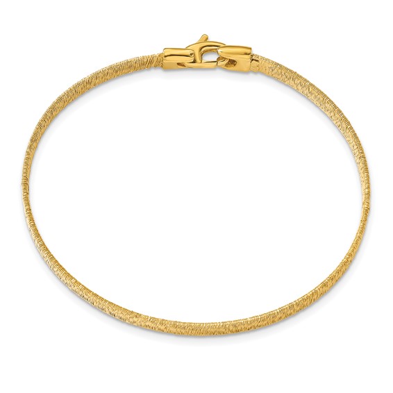 Leslie's Sterling Silver Gold-tone Bracelet