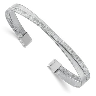 Leslie's Sterling Silver Textured Bangle