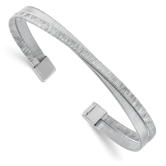 Leslie's Sterling Silver Textured Bangle