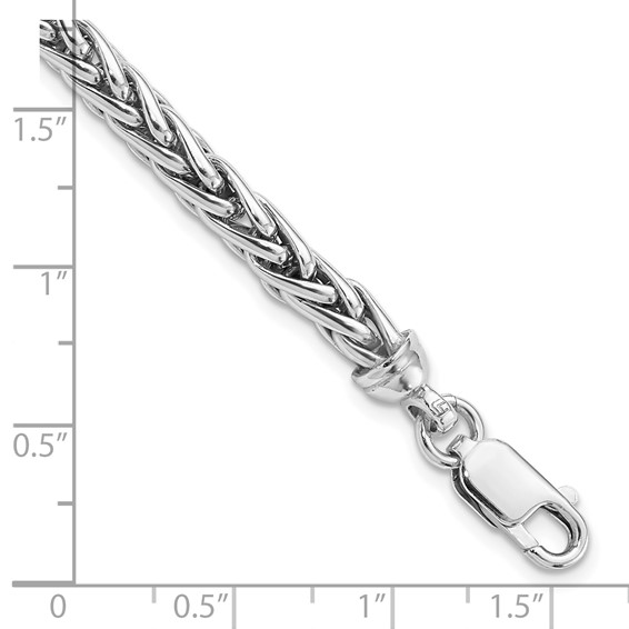 Leslie's Sterling Silver Rhodium-plated 7.5in. Bracelet