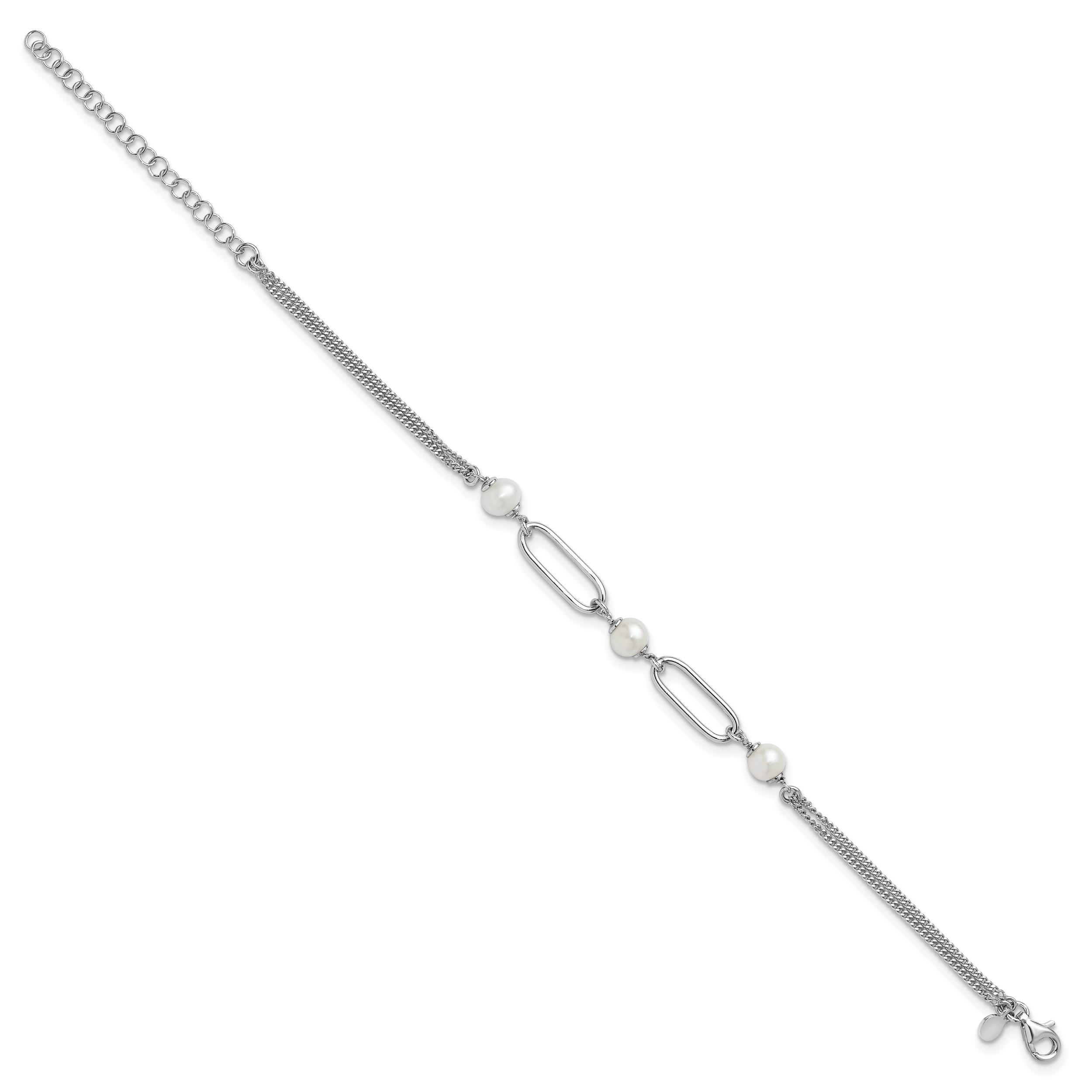 Pearl and Silver Bracelet