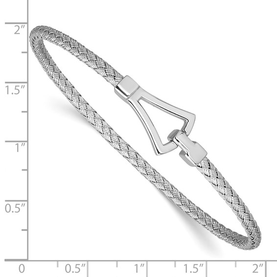 Leslie's Sterling Silver Hook Bangles