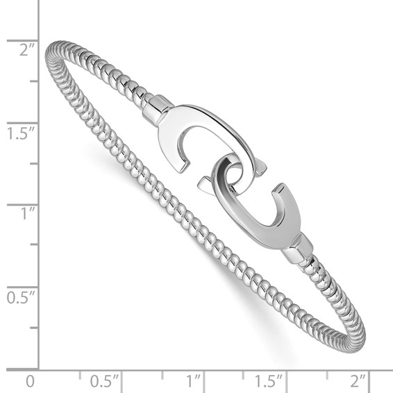 Leslie's Sterling Silver Hook Bangles