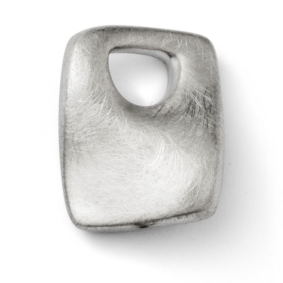 Leslie's Sterling Silver Scratch Finish Pendant