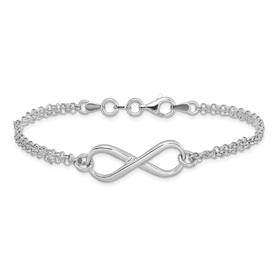 Leslie's Sterling Silver Infinity Bracelets