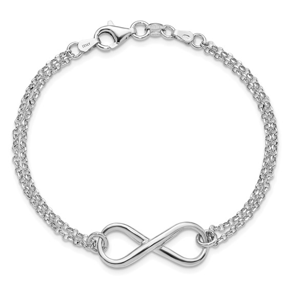 Leslie's Sterling Silver Infinity Bracelets