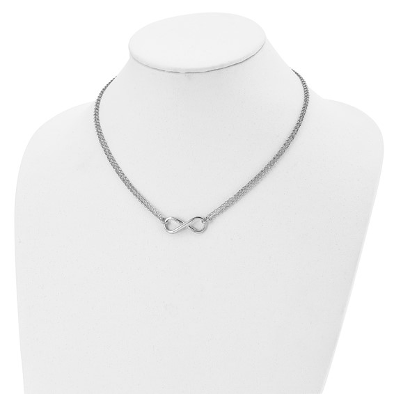 Leslie's Sterling Silver Infinity Necklaces