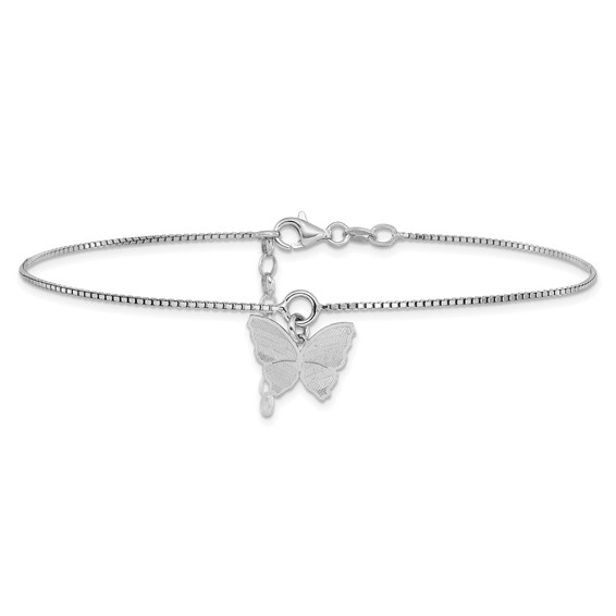 Leslie's Sterling Silver Butterfly Anklets
