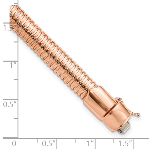 Leslie's Sterling Silver Rose Gold-plated Polished Bracelet