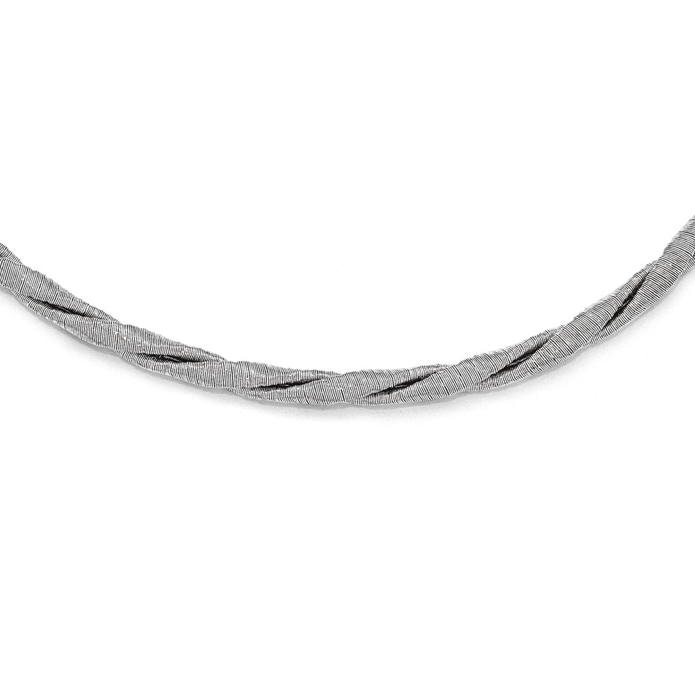 17" Sterling Silver Textured w/2.5in Extender Necklace - Picture 1 of 3