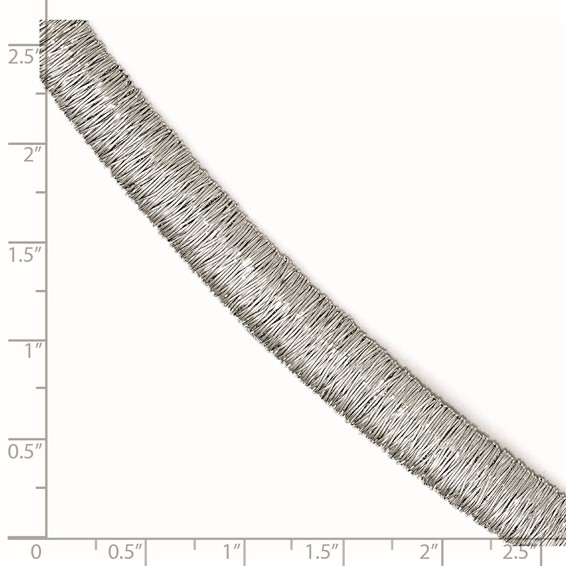 Leslie's Sterling Silver Polished and Textured Bracelet