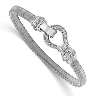 Leslie's Sterling Silver CZ Mesh Bracelet