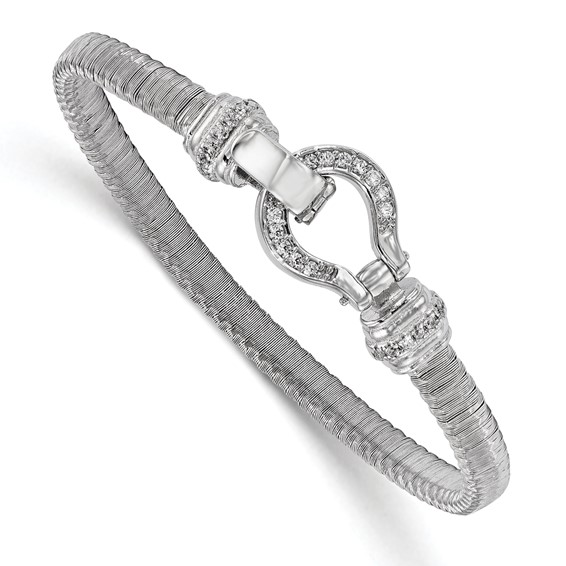 Leslie's Sterling Silver CZ Mesh Bracelet