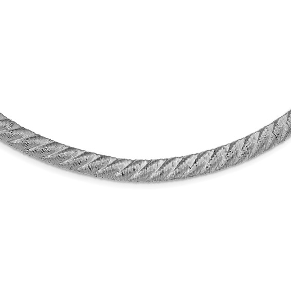 Leslie's Sterling Silver Textured Mesh Necklace