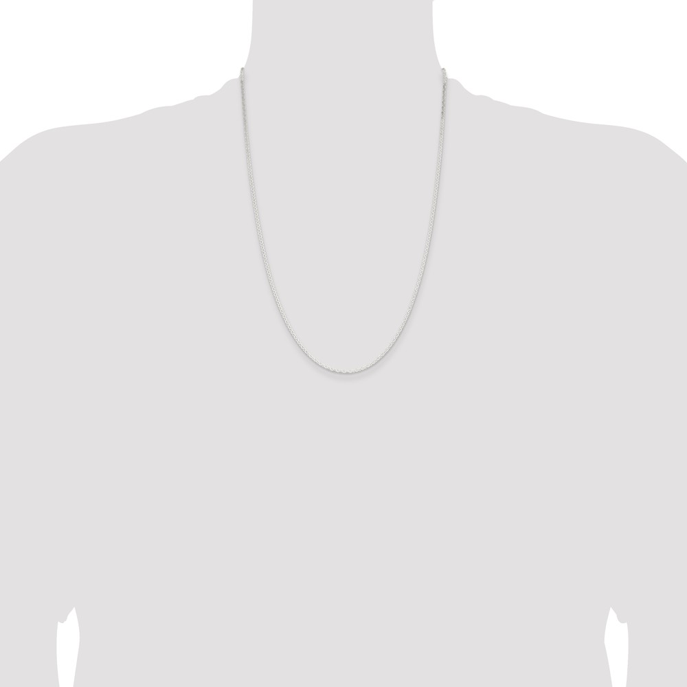 Sterling Silver 1.85mm Flat Anchor Chain (QLFA040-24)