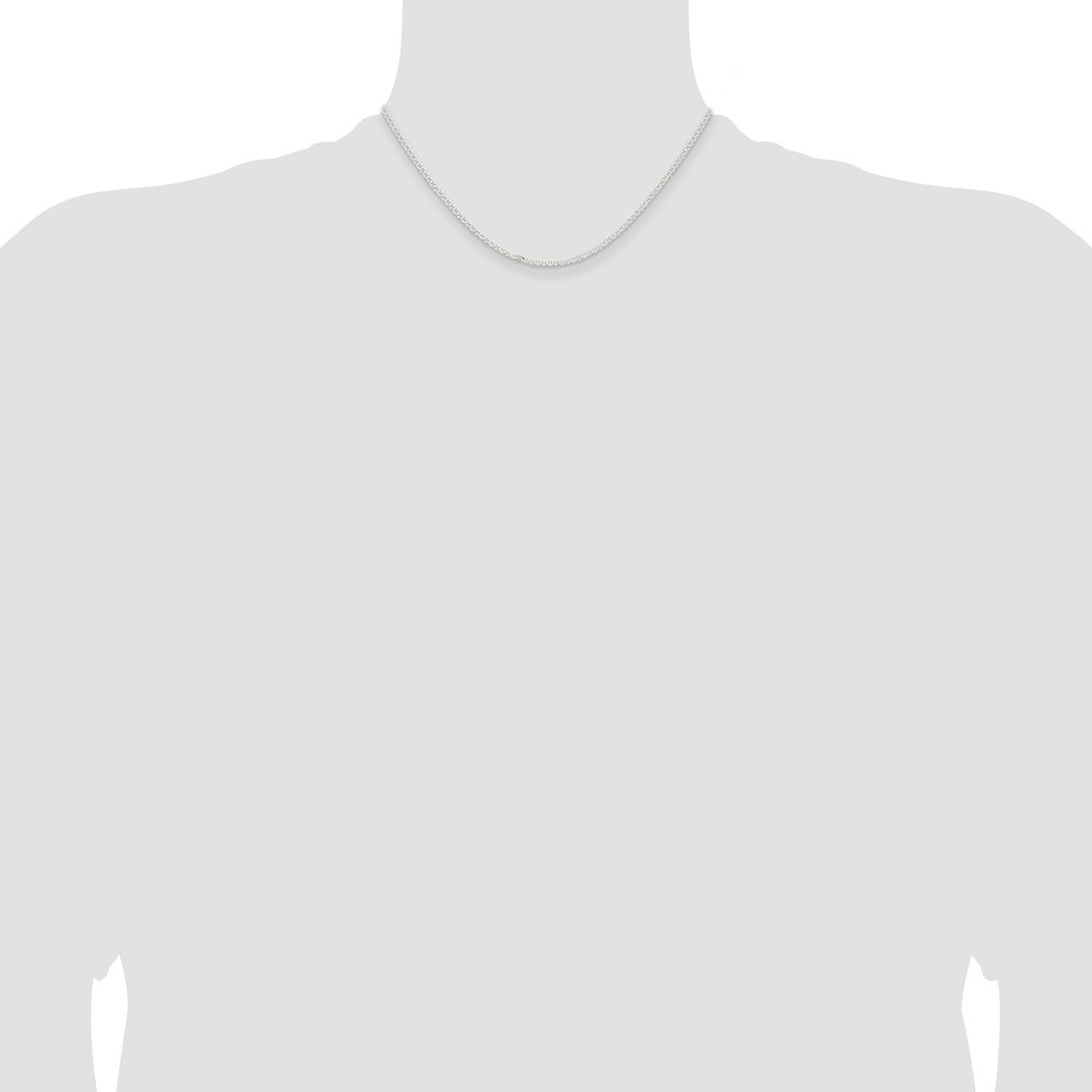 Sterling Silver 2.25mm Flat Anchor Chain (QLFA050-16)