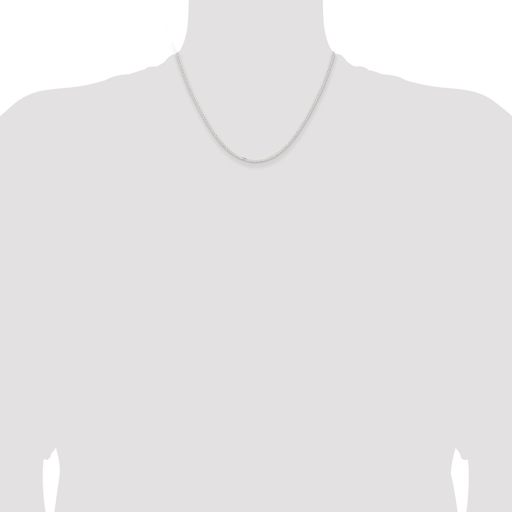 Sterling Silver 2.25mm Flat Anchor Chain (QLFA050-18)